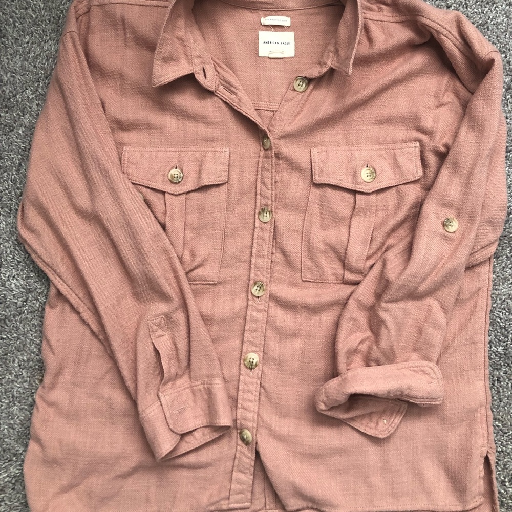 AE oversized button up